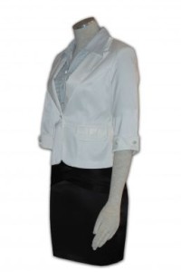 BS199  女性職業套裝訂做 中袖修身套裙 返工套裙 套裙西服款式設計 西服公司